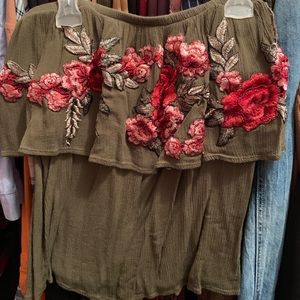 Off the shoulder blouse